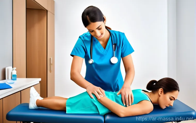 스포츠마사지사 신입사원 가이드 - **Prompt 1: Aspiring Arab Sports Therapist in Academic Pursuit**
    "A bright, young Arab sports th...